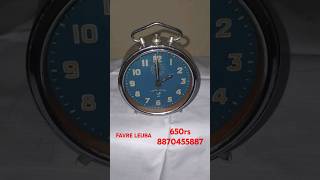 FAVRE LEUBA RARE BLUE COLOUR Winding Alarm Clock For Sale For 650rs [upl. by Eslek]