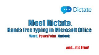 Hands free typing in Microsoft Office Dictatems Speech Recognition [upl. by Lyrradal]