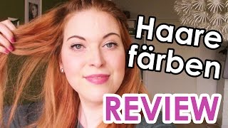 Haare färben  Mein Fazit Haarfarbe blonde Haare rot färben Review [upl. by Ymarej]