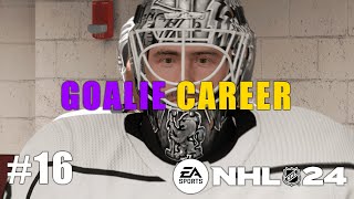 NHL 24 BE A PRO 16  LAST CHANCE FOR PLAYOFFS  Goalie Gameplay [upl. by Arvonio829]