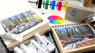 Winsor amp Newton Mixing Set of 6 Designer Gouache Review [upl. by Weyermann]