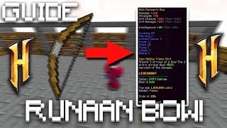 Hypixel SkyBlock how to get Runaans Bow I BEST BOW IN THE GAME I Full Guide  Tutorial [upl. by Knight]