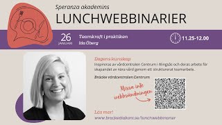 Lunchwebbinarie Teamkraft i praktiken [upl. by Eenttirb416]