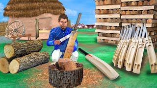 Wood Carving Wooden Cricket Bat Moral Stories Hindi Kahani Bedtime Stories Hindi Stories New Comedy [upl. by Novi]