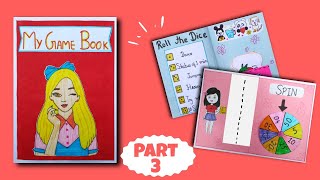 DIY PLAYING BOOK  Game Book Part 3  How to make game book  DIY Games Easy  Paper Game Making [upl. by Llerrit]