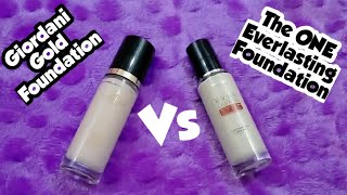 Difference between Oriflame Giordani Gold mineral foundation and The one everlasting foundation [upl. by Suolkcin]