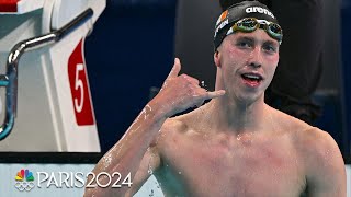 Daniel Wiffen SURGES to men’s 800m free victory beating out USA’s Bobby Finke  Paris Olympics [upl. by Bower]