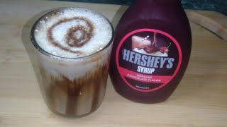 How to make ek harsheys syrups hot chocolate [upl. by London]