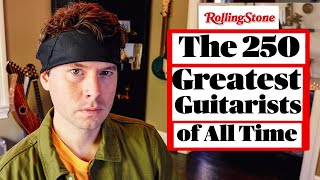 Rolling Stones 250 GREATEST GUITARISTS OF ALL TIME list is INSANE [upl. by Sarene]