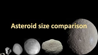 Asteroid size comparison  Small rocks in the universe [upl. by Suhploda207]