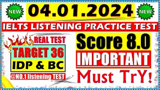 IELTS LISTENING PRACTICE TEST 2023 WITH ANSWERS  04012024 [upl. by Esilehs]