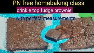 class 41 PN free home baking class 12kg brownie இலவச கேக் பயிற்சி how to make perfect brownie [upl. by Domella]