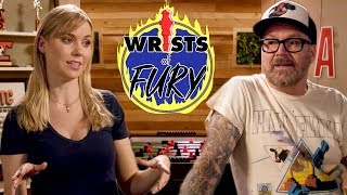 Pro foosball player Kelsey Cook DOMINATES fellow comic Dean Delray Wrists of Fury [upl. by Sabian]