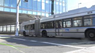 The SilverLine Trolleybus of Boston USA in HD 1080p [upl. by Gerty]