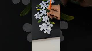 Easy technique to draw flower flowerpaintig flowerpaintig viralvideo trending art [upl. by Harifaz]