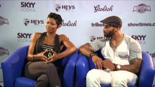 Emayatzy Corinealdi amp Omari Hardwick  Toronto Film Festival 2012 [upl. by Hardwick]