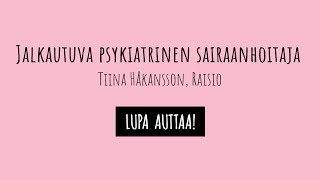 Jalkautuva psykiatrinen sairaanhoitaja [upl. by Laikeze]