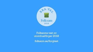 Folksams test av utomhusfärger 2018 [upl. by Ecinreb]