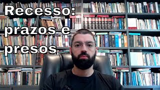 Recesso forense audiências de réus presos e suspensão dos prazos [upl. by Muldon330]