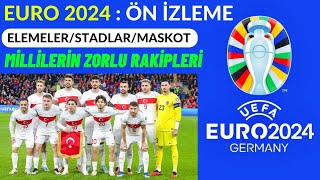 UEFA EURO 2024 ÖN İZLEME  EURO 2024 KURA ÇEKİMİ  EURO 2024 DRAW [upl. by Nonnahsal]