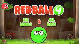 Red Ball 4  Green Ball with All Levels  All Boss  Full Gameplay [upl. by Sixele476]