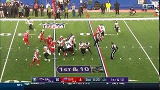 Lamar Jackson and the Ravens run fumblerooski trick play  Week 14 NFL 2019 [upl. by Valiant]