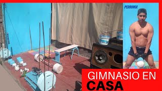 COMO HACER UN GIMNASIO EN CASA  HOME GYM [upl. by Soalokcin]