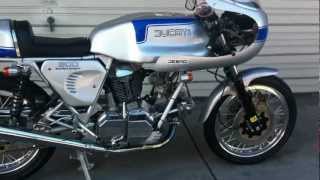 Ducati 900 SS Bevel engine start beautiful Bike [upl. by Yahsat851]