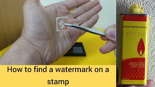 How to Find a Watermark on Stamps Beginners Guide [upl. by Mahoney]