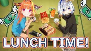 Coco and Kanata Discuss Food and Money over Lunch Hololive ENG SUB [upl. by Aseefan]