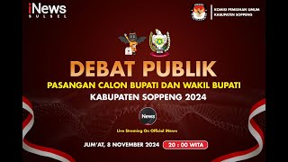 🔴LIVE  Debat Publik Pasangan Calon Bupati dan Wakil Bupati Kabupaten Soppeng 2024 [upl. by Natsirc]