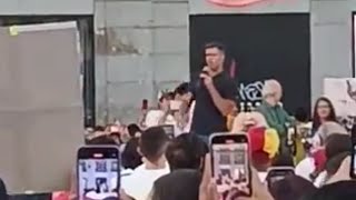 Así recibieron a LEOPOLDO LÓPEZ cuando quiso hablar en las protestas de Madrid [upl. by Culbert]