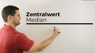 Zentralwert Median Wert in der Mitte Statistik Daten  Mathe by Daniel Jung [upl. by Tamsky]