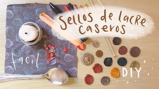 DIY  SELLOS Y LACRE CASEROS  f a c i l 🌸 [upl. by Mikey]