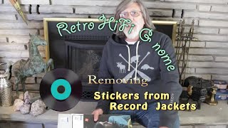 Price Sticker Removal from Record Jackets [upl. by Dyana]