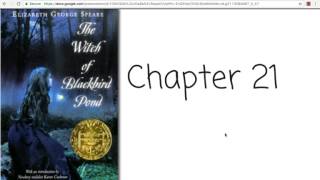 Witch of Blackbird Pond  Chapter 21 part1 [upl. by Lemra252]