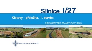 I27 Klatovy přeložka 1 stavba dokumentace stavby 102023 [upl. by Leuqim]