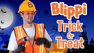 Trick or Treat  Blippi  Kids Song  Trick or Treat  Spooky Halloween Stories For Kids [upl. by Eisyak]