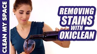 Removing Stains with OxiClean Clean My Space [upl. by Haila15]