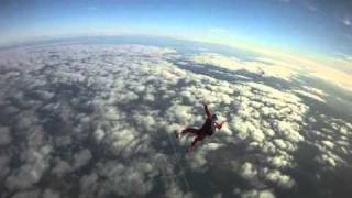 Instructor chases Student Skydiver to 2000 ft and pulls [upl. by Kimberli]