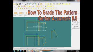 How To Grade The Pattern in Gerber Accumark  Pattern Grading  Tutorial [upl. by Sabina]