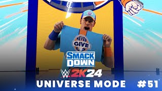 WWE 2K24 UNIVERSE MODE PL 51  John Cena powraca na SmackDown [upl. by Gnuj876]