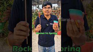 Saransh Sir ने Rocket को Spring से बांध दिया 😱💥 Shocking Experiment shorts science esaral facts [upl. by Swords]