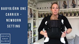 BabyBjörn Baby Carrier One  newborn setting [upl. by Aland]