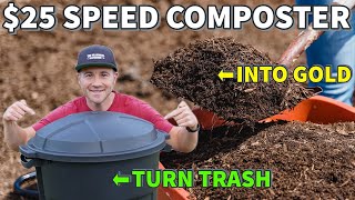 How To Make Compost FAST In A TRASH CAN Turn Trash Into GOLD [upl. by Armond]