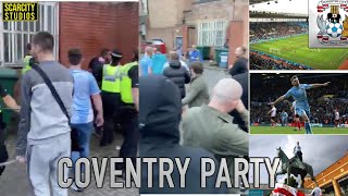 Coventry Football Club Street Party Ends In Bottles Thrown At Police amp Windows Smashed Streetnews [upl. by Aiuqram]