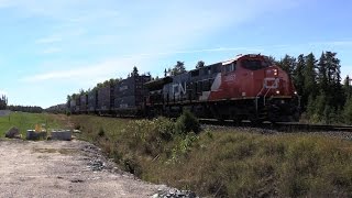 CN 3087 at Gogama 25SEP2016 [upl. by Kadner]