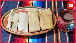 TAMALES DE POLLO EN SALSA VERDE  TAMALES DE POLLO VERDES ESTILO ZACATECAS [upl. by Ecertak]