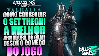 Como CONSEGUIR A Armadura De THEGN MELHOR SET Do Jogo Em Assassins Creed Valhalla Guia Detalhado [upl. by Ahsyek]