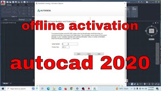 Offline Activation Autocad 2020 [upl. by Henleigh390]